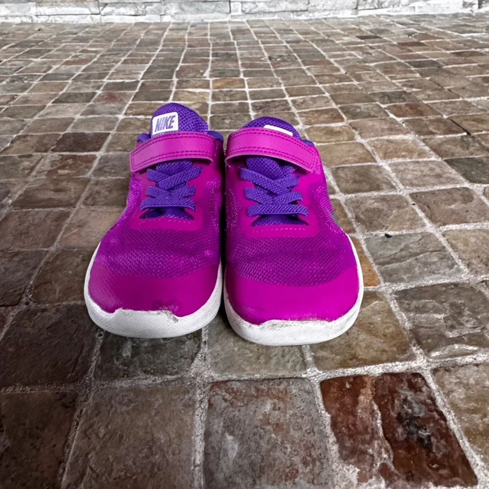 Nike Kids Fuchsia and Violet Sneakers